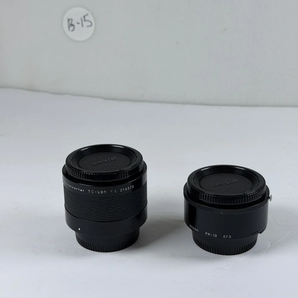 Nikon TC-200 2x Teleconverter & PK-13‎ 27.5mm Extension Tube Lot B-15